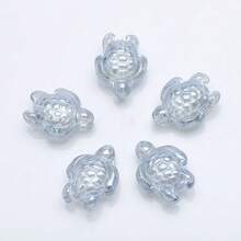 20颗14*18毫米海龟造型玻璃珠，适用于DIY首饰制作，可用于项链、手链、耳环、手机挂饰、钥匙扣、窗帘等。 - 14*18mm海龜 - 查看 24