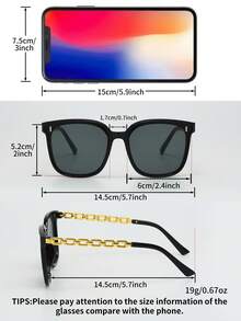 3pcs Men's & Women's Premium Fashion Fashion Glasses, Suitable For Daily Wear, Travel, Vacation, Beach - Multicolor - View 6