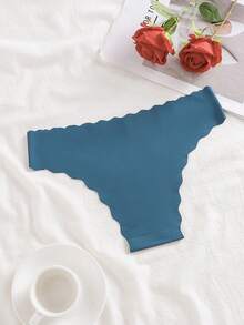 Set de 6 piezas de ropa interior de mujer de algodón suave, cómoda y transpirable de unicolor y sexy - Multicolor - Ver 4