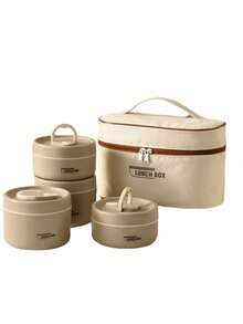 成人礼品午餐盒,带熊图案的可加热午餐盒,保温午餐盒 - 便携式快速加热午餐盒 - 个性化礼品袋,可微波炉加热和洗碗机清洗,适用于婚礼、生日、海滩、节日、书包、返校季节(米色) - 彩色 - 查看 20