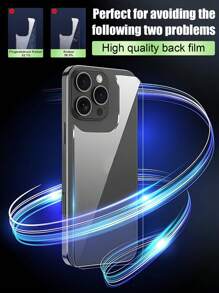 2pcs 9H Hardness Tempered Glass Back Screen Protector, Compatible With IPhone 11/12/13/14/15/16 Full Series, Anti-Scratch, Precise Touchscreen