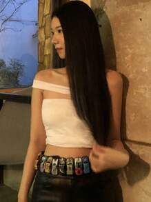 1pc Colorful Car Design Waist Belt, 1 Meter, Leather Strap, DIY Decorative, Versatile For Jeans, Car Shape Waist Chain (Car Color & Style Random)