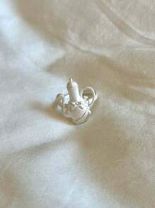 1 Pieza Anillo de mujer con diseño de tetera de bailarina retro exquisita, regalo de joyería personalizado y de moda creativa