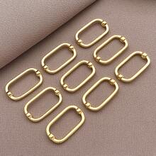 2/4/6件18K镀金珠框双孔框隔珠长方形空心隔珠适用于串珠DIY耳环手链项链珠宝工艺品制作 - 彩色 - 查看 16