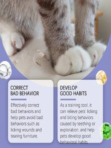 Pet Anti-Scratch Spray, Repellent For Cats To Stop Licking Bitter Taste, Helps Prevent Pet From Chewing On Furniture, Sofa, Effectively Corrects Bad Behaviors And Helps Pets Avoid Licking Wounds And Biting Furniture - Multicolor - View 10