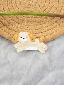 1PC Adorable Multi-Colored Small Animal And Kitten Pattern Acrylic Hairpins, Hair Clips, And Hair Accessories, Suitable For Daily Use., Claw Clips, Hair Claws, Hair Slide, Hair Barrettes - Multicolor - View 17