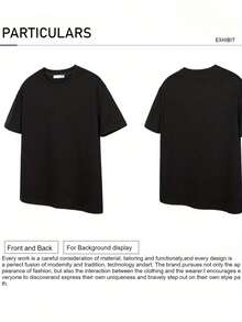 220g Family T-Shirt For Men - Happy Valentine's Day T-Shirt - Black - View 3