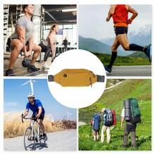 Cómodo cinturón de running de doble capa, bolsa de cintura deportiva para actividades físicas
