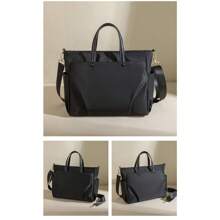 Bolso de mano, bolso de hombro de mujer, maleta, bolso de hombro de 15,6 pulgadas, bolsillo interior para portátiles