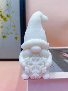 1 件装小妖精形状硅胶蜡烛模具、石膏香薰装饰模具 - 白色 - 查看 1