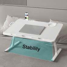 Tisch, höhenverstellbar Laptop ständer, Klappbarer laptoptisch, für Arbeiten Studieren Lesen Schreiben Essen,Laptoptisch, Laptop Betttisch Klappbar, Notebook Tisch mit , Schublade, Cup Slot, für Bett, Sofa, Boden, Laptopständer, Frühstückstablett, klappbare Beine.