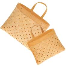 2 Piezas Cestas tejidas para colgar en la pared, cestas colgantes de cocina, cestas tejidas para colgar objetos varios - 1 - Ver 11