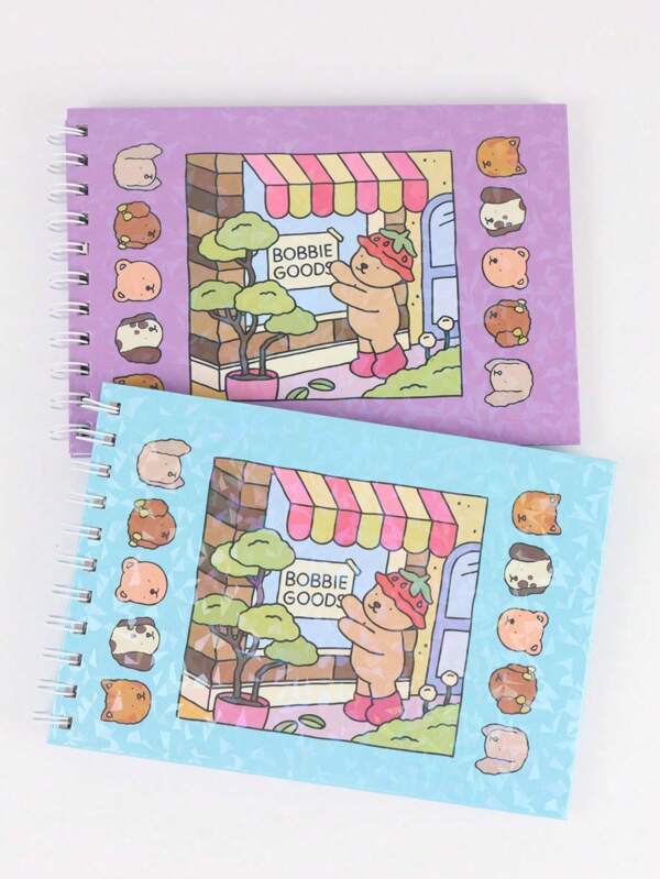 1 pieza Libro para Colorear Bobbie Goods Cuaderno de Dibujo y Pintura Libro para Colorear Bob Bobi God Útiles Escolares, Regreso a Clases