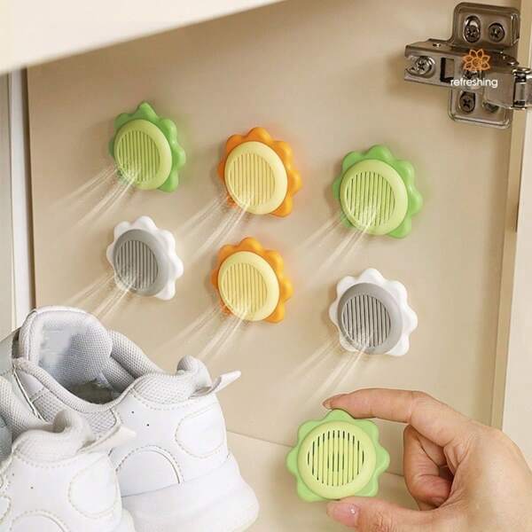 6PCS Small Fragrance Box For Wardrobe, Shoe Cabinet, Home Bathroom Air Freshener With Long-Lasting Scent Sunflower Shoe Deodorizer Balls – Long-Lasting Freshness, Odor Eliminator For Shoes