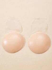 5pairs Reusable Seamless Silicone Nipple Covers, Invisible Breast Lift Tape, Anti-Slip Pasties, Solid Color Bra Accessories, Silicone, Hand Washable.