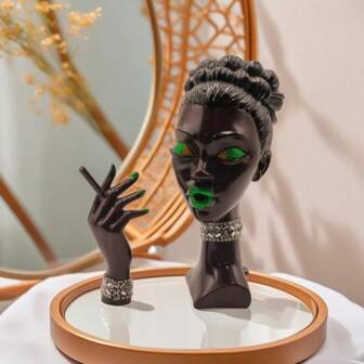 Regalo perfecto, quemador de incienso, soporte de incienso, quemador de incienso interior, quemador de incienso de sándalo, fumadora, artesanías de resina, accesorios de escritorio creativos, esculturas de personajes, quemador de incienso - Quemador de incienso para meditación espiritual y ceremonia de yoga, regalo de decoración del hogar