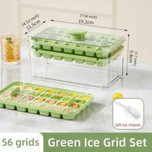 1 件夏季冰模冰格，大容量冰块储存盒，家用制冰工具 - 彩色 - 查看 8