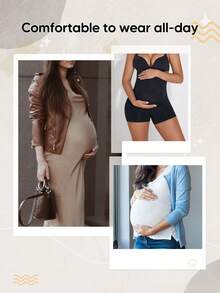 孕妇短裤，可遮住肚子，适合骑行、运动、瑜伽、休闲、居家穿着。