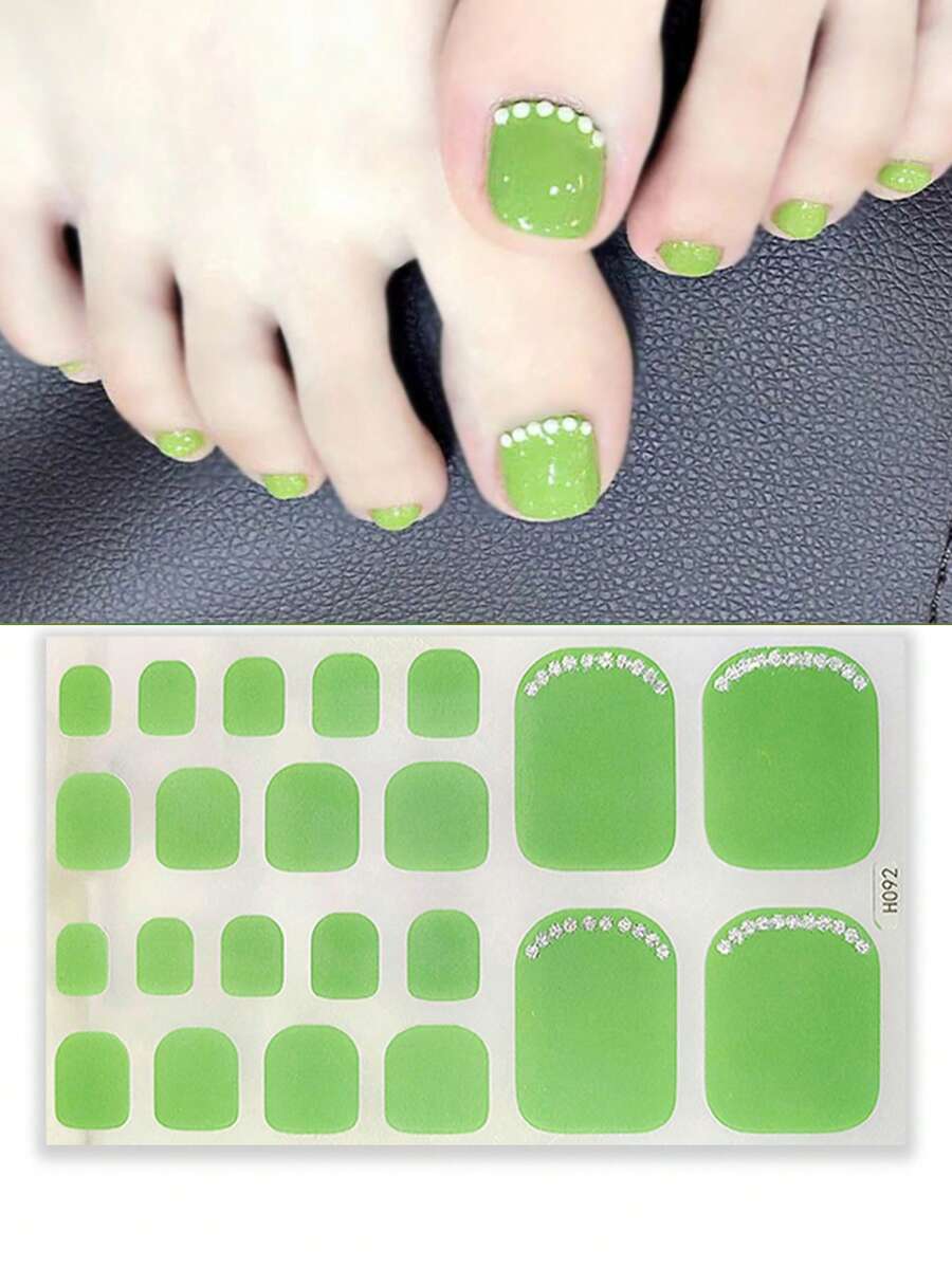 1 张 22 片贴纸 甜蜜免烤凝胶脚趾甲贴纸 美甲贴纸 指甲贴纸和脚部贴花 DIY 指甲油条 薄荷蓝 薄荷绿 玫瑰红 彩色闪光玫瑰 草莓花 自粘防水持久 3D 指甲贴花 多设计全包裹覆盖 美甲贴纸 美甲装饰套装 适合女士和女孩，方便使用 预约、派对和活动