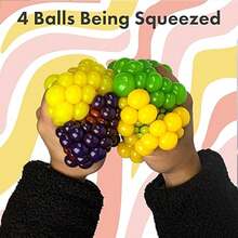 1/2/5/10/24 Stücke Quetsch-Stressball, druckentlastendes Spielzeug, verbessert die Konzentration, geeignet für Erwachsene und Kinder - Quetsch-Spielzeug Geschenk, weiches Quetsch-Stresslinderungsspielzeug, zufällige Stile und Farben - Verschiedenfarbig - Übersicht 4