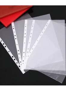 Protectores de Hojas (Pack de 50), Fundas de Hojas, Cubre Hojas, Tamaño Carta A4 Para Carpeta/cubre Hojas, ideal para la oficina, escuela, papeleria, regalo - 50 Piezas - Ver 5