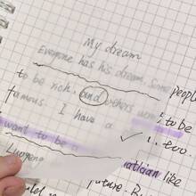 paquete de 4 piezas de notas adhesivas transparentes de PET de tamaños variados, combinación de múltiples tamaños que cubre completamente el uso diario, adecuado para diversos escenarios, útiles escolares, vuelta al cole