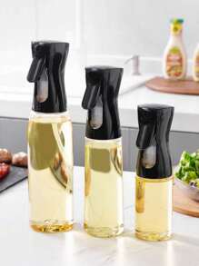 1pc Oil Spray Bottle, High Pressure Spray Bottle, Ultra Fine Water Mist Refilling Bottle, Oil Sprayer Dispenser, Refillable Spritzer Bottle, Household Kitchen Barbecue Olive Oil Spray Bottle, Fat-Reducing Meal Spray Oil Artifact, Travel Transparent Portable Spray Bottle