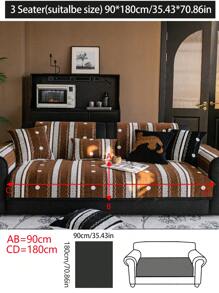 1pc All-Season Sofa Pad Slipcover, Modern Minimalist Non-Slip Sofa Cushion Cover, Dust-Proof And Washable, Soft And Fade-Resistant Couch Blanket, Pet-Friendly, Suitable For Bedroom, Office, Living Room, L-Shaped Sofa, And 1/2/3/4-Seat Sofa