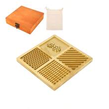 Bandeja de Diseñador de Hielo, Sello de Cubitos de Hielo de Latón con 4 Patrones, Bandeja de Hielo, Accesorios Modernos para Camareros, Molde de Cubitos de Hielo para Whisky, - Ninguno - Ver 1