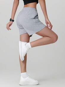 2 pièces Shorts d'été mode femme respirants et confortables pour le quotidien, la course, la fitness, la danse, le yoga, le pom-pom girl, le cyclisme, les sports de plein air, avec design de taille élastique