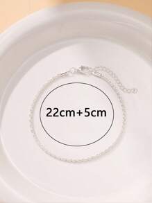 1/2pcs Shimmering Glitter Beach Anklet, Fashionable Women Foot Jewelry Accessory [No Box Packaging]