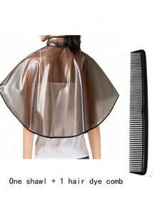 Professional Hair Dyeing & Perming Cape, Waterproof & Oil-Proof Shoulder Cover, Hair Salon Apron, Hairdressing Tool - Light Grey - View 8
