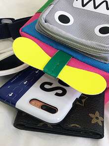 1 件趣味机器人卡通单肩包个性时尚百搭斜挎包日本女孩手机零钱包