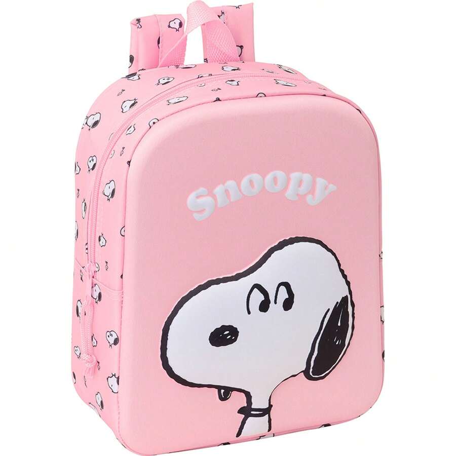Peanuts 3D 兒童日托背包 - 適合男孩和女孩的學齡前背包 - 具有有趣和原創設計的日托背包，舒適且安全⚫免費送貨✅ 24/48 小時內送達西班牙（半島）