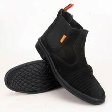 Botina Masculino Bota Texana Vaquejada Couro Country Confortável, bota chelsea masculina preta