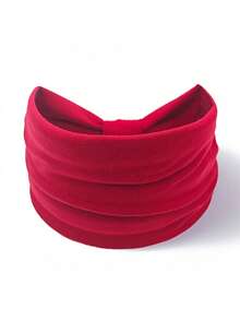 3 piezas Diadema de pelo sólida casual, diadema de gimnasio tipo turbante, diadema deportiva, accesorios para el cabello de otoño e invierno para mujer para vacaciones, pañuelo elegante para mujer, bandanas suaves - Morado - Ver 24