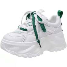 Women Chunky Shoes - màu xanh lá - Xem 4