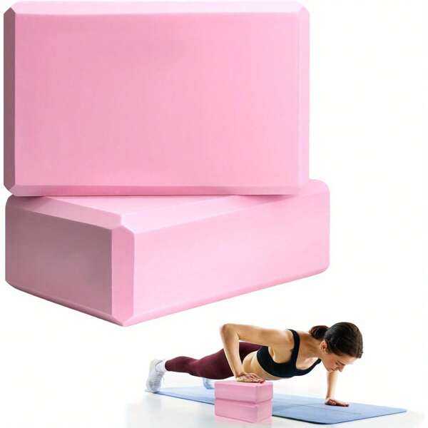 2pcs, Yoga Blocks, Soft Non-Slip Yoga Bricks For Yoga, Pilates, Meditation
