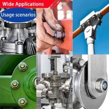 Kit surtido de 145 piezas de tuercas de seguridad con inserto de nailon métrico, Tallas de M3 a M10, acero inoxidable 304, tuercas de seguridad hexagonales de grado profesional para pernos, proyectos DIY y mantenimiento de maquinaria