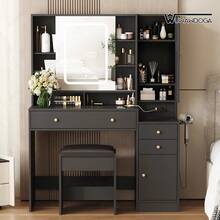 Vanities & Vanity Benches - Black - View 9