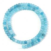 1 peça, aproximadamente 88 peças, contas redondas planas de vidro bicolores, 6x4 mm, multiestilos, moda casual, fofas, coloridas, feitas à mão, faça você mesmo, para pulseira, colar, joia, pingente, berloque de celular, chaveiro, contas de atacado