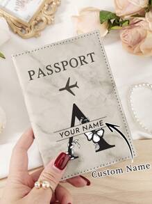 1 Peça Carteira Personalizada com Assinatura, Carteira com Design de Assinatura Personalizada, Carteira Personalizada com Assinatura, Carteira Personalizada com Assinatura, 1 Capa de Passaporte de Couro PU de Cor Sólida com Letras em Relevo, Organizador de Documentos de Viagem de Negócios, Bolsa de Viagem Essencial, Material Escolar, Volta às Aulas, Presente Escolar, Para Escritório, Para Escola, Para Sala de Aula, Para Presentes de Professor, Para Universidade, Para Colegas, Para Dormitórios, Para Professores, Para Meninos e Meninas, Para Adolescentes, Estudantes do Ensino Fundamental, Estudantes do Ensino Médio, Estudantes do Ensino Médio, Estudantes Universitários, Calouro, Veterano, Alunos de Graduação