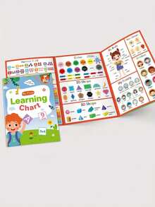 1 szt. Mój pierwszy wykres do nauki i zestaw plakatów do budowania słownictwa fonetycznego, pomoce dydaktyczne do edukacji przedszkolnej, zajęcia edukacyjne dla rodzin, materiał papierniczy, kolor mieszany