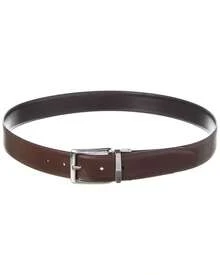 Bruno Magli Luca Reversible Leather Belt - màu đen - Xem 2