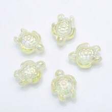 20颗14*18毫米海龟造型玻璃珠，适用于DIY首饰制作，可用于项链、手链、耳环、手机挂饰、钥匙扣、窗帘等。 - 14*18mm海龜 - 查看 38