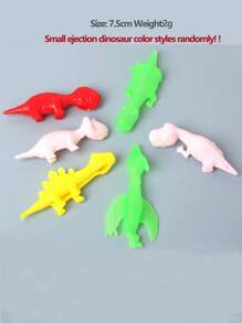 Da 5 a 20 pezzi Giocattoli divertenti con dinosauro a molla, scherzosi strumenti di lancio con elastico, giochi con dinosauri e animali da dito, giocattoli adesivi per pareti, regali per feste (stile e colore casuali)