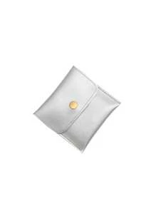 1pc Jewelry Storage Bag, Modern Snap Button Decor Portable Jewelry Organizer Storage Bag For Jewelry Organization Back To School