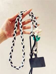 1 Stück verstellbarer Blumen Handy-Umhängeband, süßer abnehmbarer Schultergurt für Outdoor-Reise-Handyhalter gegen Verlust