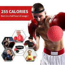 Conjunto de Bolas de Reflexo de Boxe - Bola de Reação de Velocidade com Faixa de Cabeça Ajustável - Melhora a Coordenação Olho-Mão, Velocidade e Tempo de Reação Bola de Treinamento de Velocidade Esportiva - Multicolorido - Ver 4