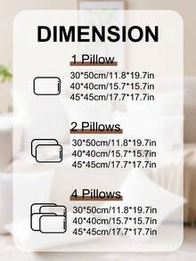 1/2/4pcs Solid Color Pillows Insert, Throw Pillow, Bedding, Soft Fluffy White Pillows, Fill For Back, Stomach Or Side Sleepers, High Rebound Polyester Fiber Filling Pillow, Halloween Decor, Christmas Decoration, For Bed, Sofa, Living Room, Halloween Gift, Bedroom Decorative Stuffer Pillow, Dorm Room Essentials College. - 白色 - 查看 3